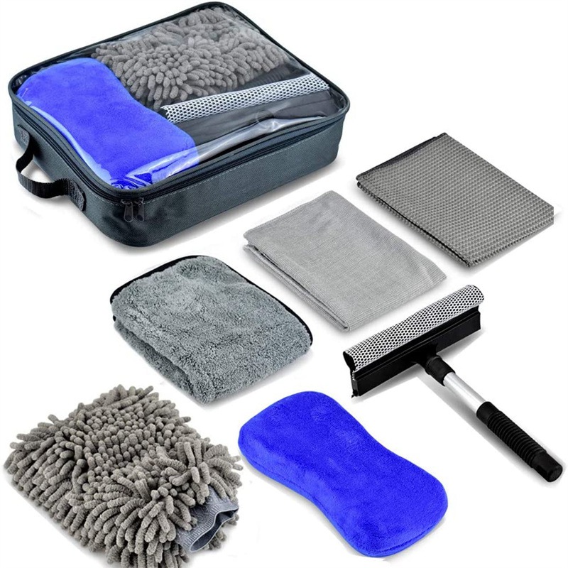 Ensemble de 7 brosses de lavage de voiture