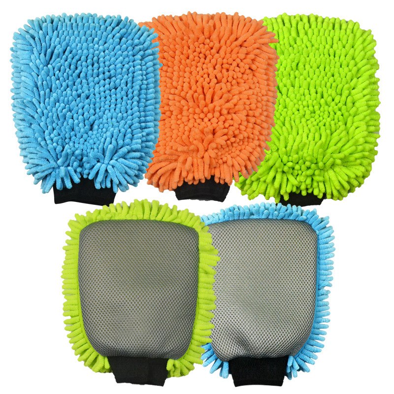 Gant de nettoyage de voiture en microfibre Plush Wash Chenille Mitt