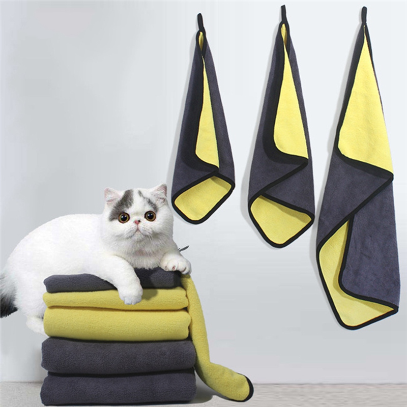 Serviette pour animaux de compagnie en microfibre douce à séchage rapide